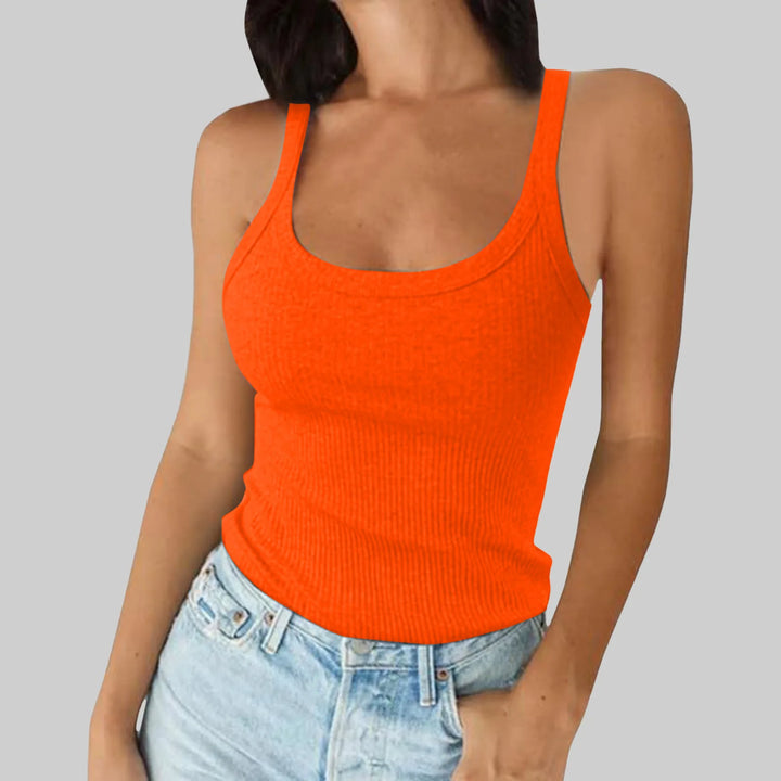 Green Camis O Neck Summer Knit Vest Sleeveless Women Sexy Basic T Shirt White Off Shoulder Ribbed Black Tank Tops Casual Y2K