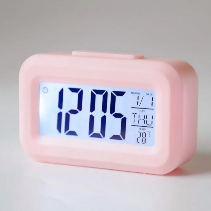 Portable Mini Digital Alarm Clock Snooze Mute Desktop Clock Calendar Backlight Electronic Alarm Clock For Student