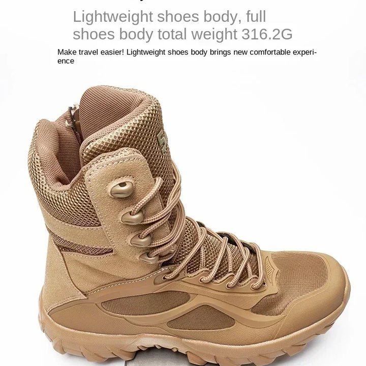 New Men's Motorcycle Retro Boots Comfortable Hot Ankle Boots Outdoor Waterproof Hiking Boots Season Men's Boots Fashion Wear