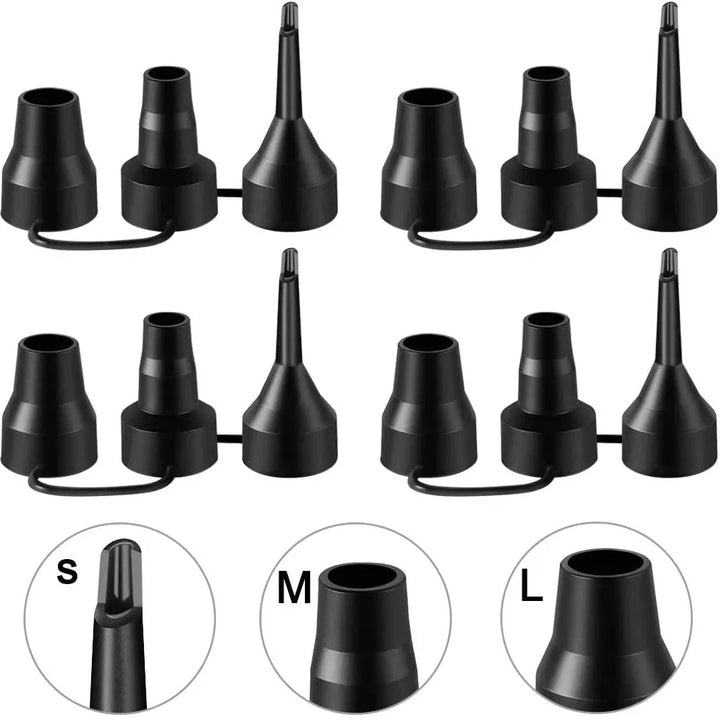 Plastic Nozzle Pump Nozzle Head Air Inflator Adaptor Replacement Nozzles 3 Sizes Inflator Dual Head Pumping Dropshipping