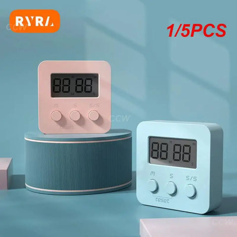 1/5PCS Electronic Timer Practical Multifunctional Versatile Effective Study Sleek Smart Gadgets Kitchen Timer For Students