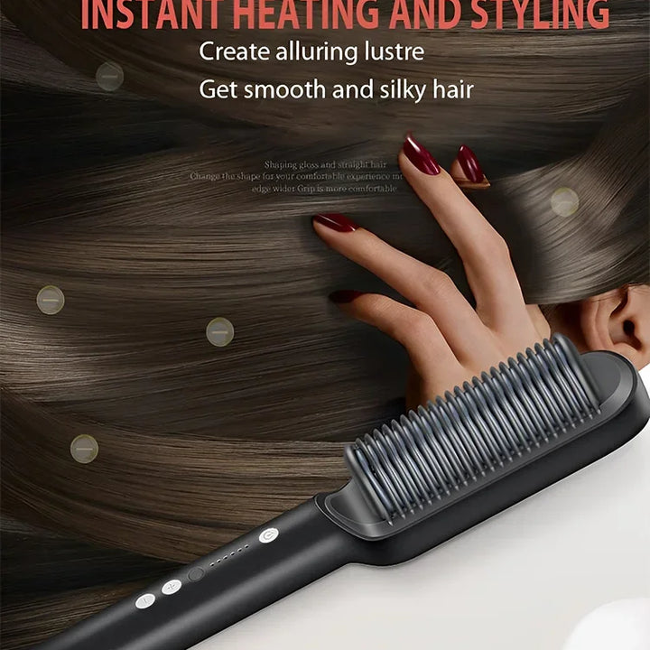 Hair Straightener Professional Quick Heated Electric Hot Comb Hair Straightener Personal Care Multifunctional Hairstyle Brush