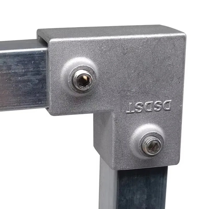 New Aluminum Alloy Square Tube Fixed Pipe Clamp Connector Accessories Aluminum Alloy Elbow Three-way Square