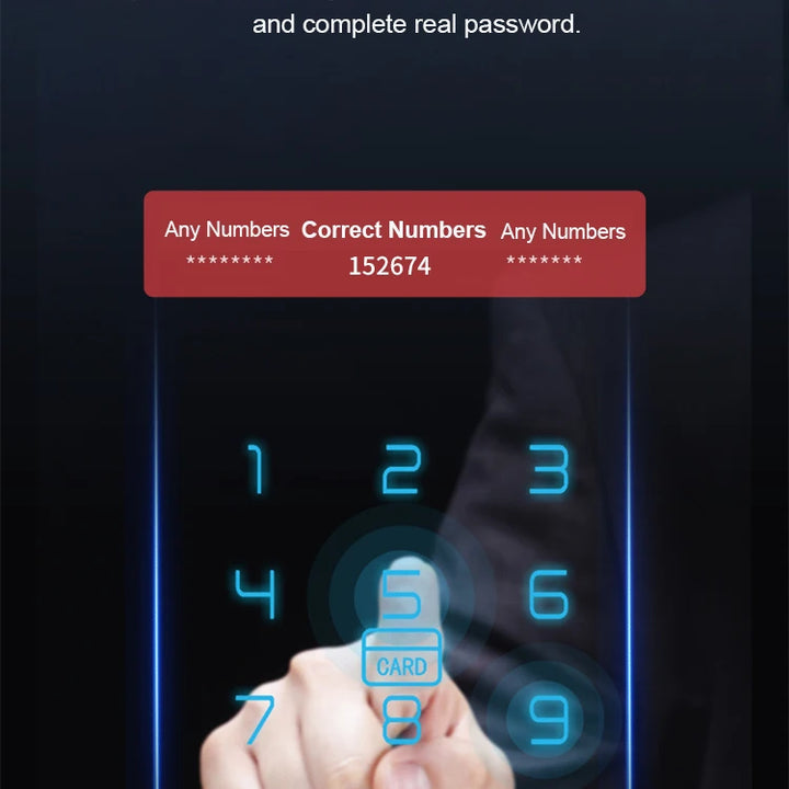 2023 NEW RAYKUBE K8 Tuya Wifi Smart Door Lock TT Lock Fingerprint Lock Digital Electric Lock With Longer Larger Handle Panels