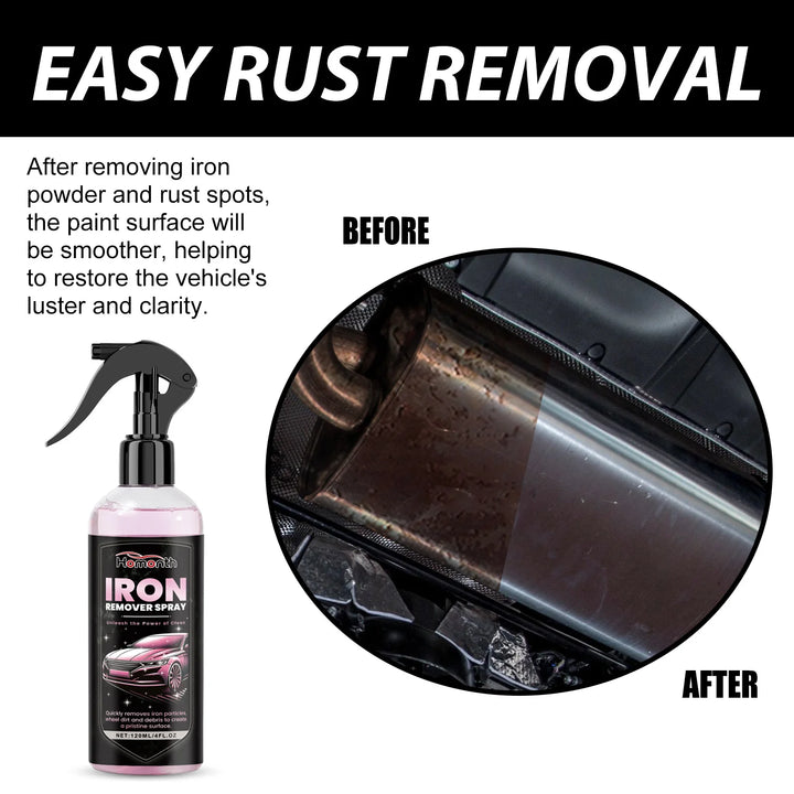 Homonth Rust Inhibitor Derusting Spray Auto Rim Dust Cleaner Car Wheel Hub Rust Remover for Car Maintenance Cleaning