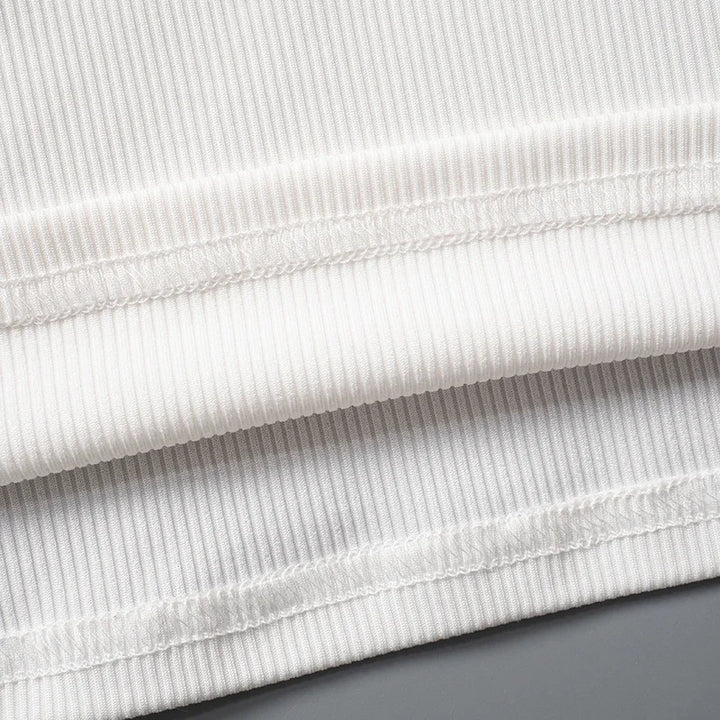 Abrini Sleeveless V Neck Ribbed Tank Top Spring Summer 2025 Women Clothes Casual Basic Top Black White Gray Camisloe Wholesale