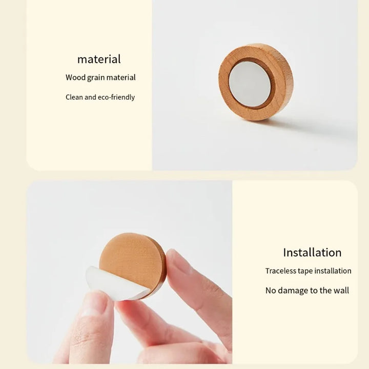 Wood Magnetic Hooks Wall Mounted Remote Control Magnet Holders Keys Anti-Lost Racks Router Organizer for Home Office Storage