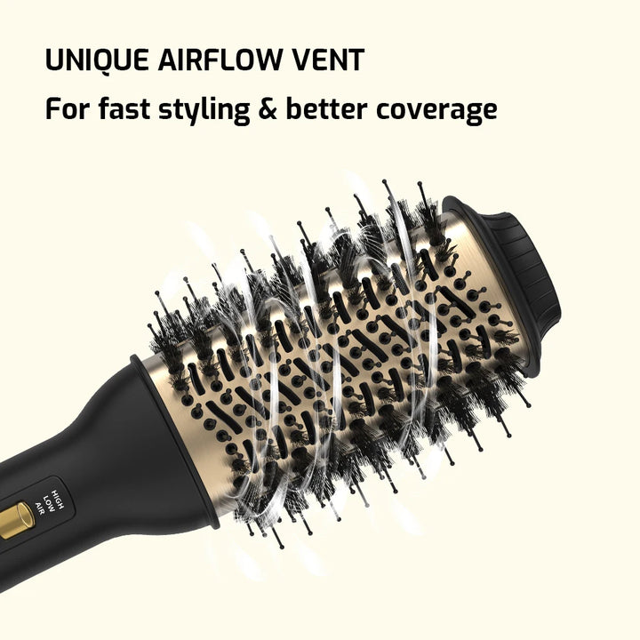LISAPRO 4 IN 1 Hot Air Brush One-Step Hair Dryer And Volumizer Styler and Dryer Blow Dryer Brush Professional 1000W Hair Dryers