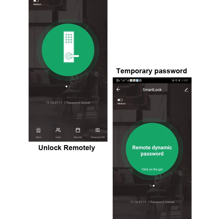 2023 NEW RAYKUBE K8 Tuya Wifi Smart Door Lock TT Lock Fingerprint Lock Digital Electric Lock With Longer Larger Handle Panels