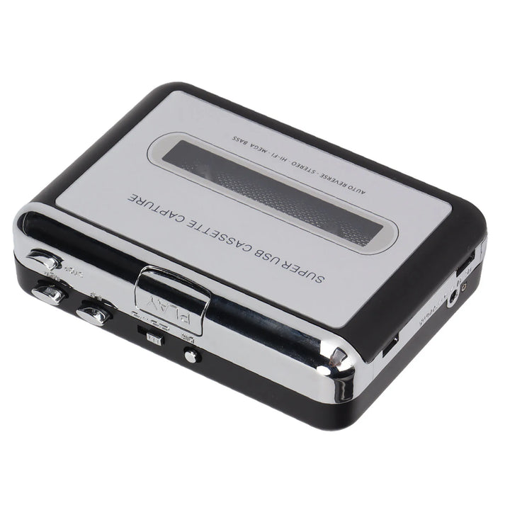 Tape to MP3 Converter Stereo 3.5mm Portable USB Cassette Player with Earphone for Laptop PC Portable Cassette Player