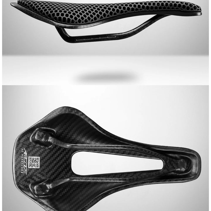 2024 RYET 3D Printed Saddle Ultralight Hollow Comfortable Full Carbon MTB Road Racing Bike Cycling Seat Bicycle Cushion Parts
