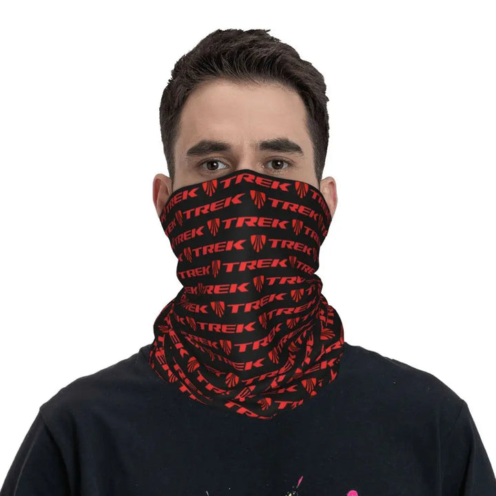 Custom Treks Bike Logo Bandana Neck Gaiter Windproof Face Scarf Cover Women Men Headwear Tube Balaclava