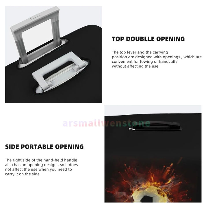 Football Luggage Cover Suitcase Protector Thicken Elasticity Dust Covered Anti-scratch Protective Case 18-32 Inch