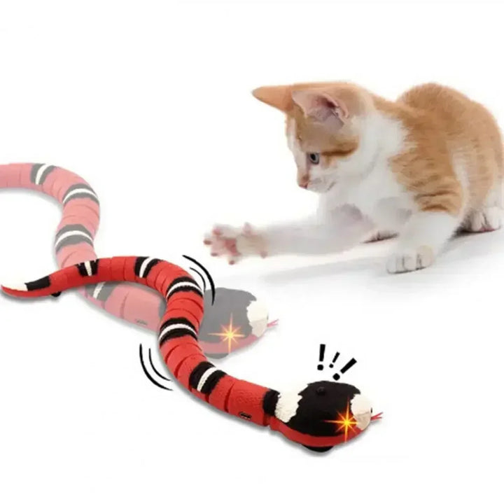 Funny Cat Snake Toy Snake Shape Sports Training Battery Operated Electric Moving Snake Prank Prop