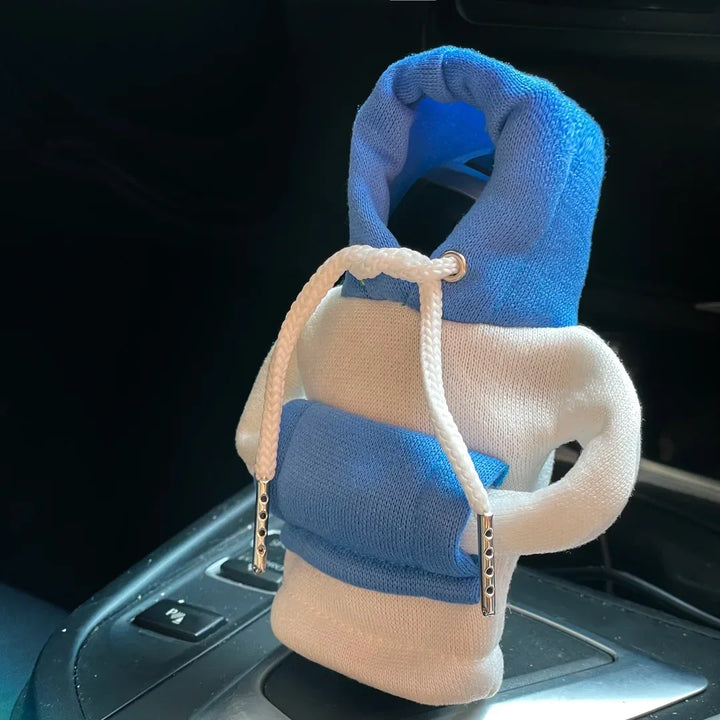 Winter Fashion Hoodie Car Gear Shift Knob Cover Manual Handle Gear Shift Decor Automatic Magical Christmas Interior Accessories