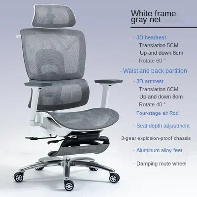 Ergonomic Office Chair with Adjustable Armrest, Lumbar Support, and Headrest – Perfect for Gaming and Desk Work