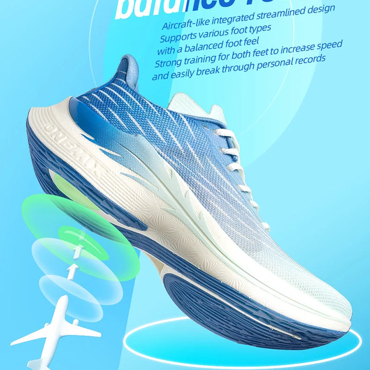ONEMIX Breathable Mesh Running Shoes Cushioning Slip on Sport Shoes Casual Soft Outdoor Male Walking Sneakers Jogging Shoes