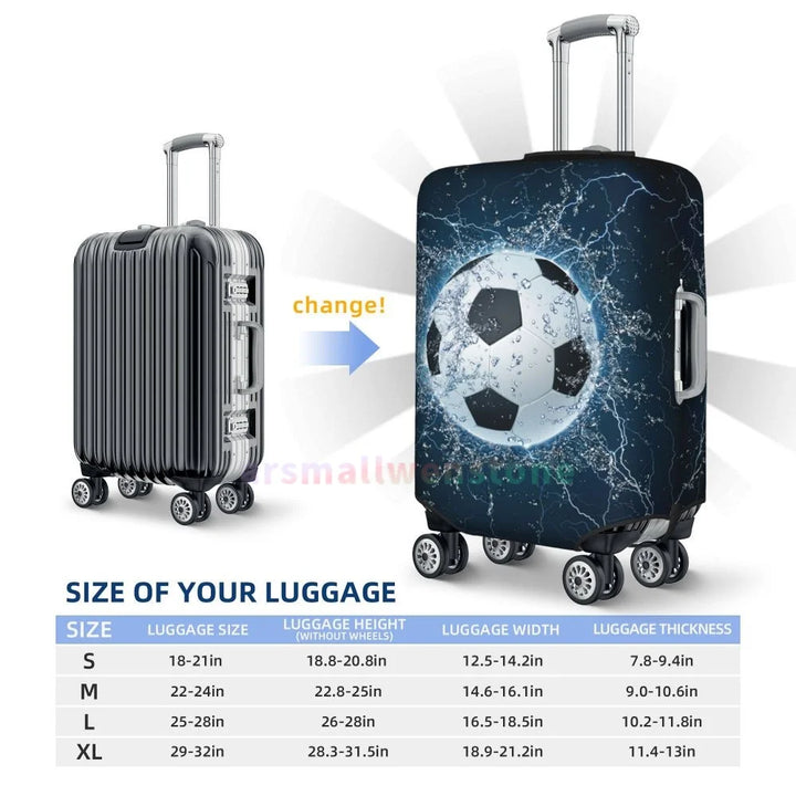 Football Luggage Cover Suitcase Protector Thicken Elasticity Dust Covered Anti-scratch Protective Case 18-32 Inch
