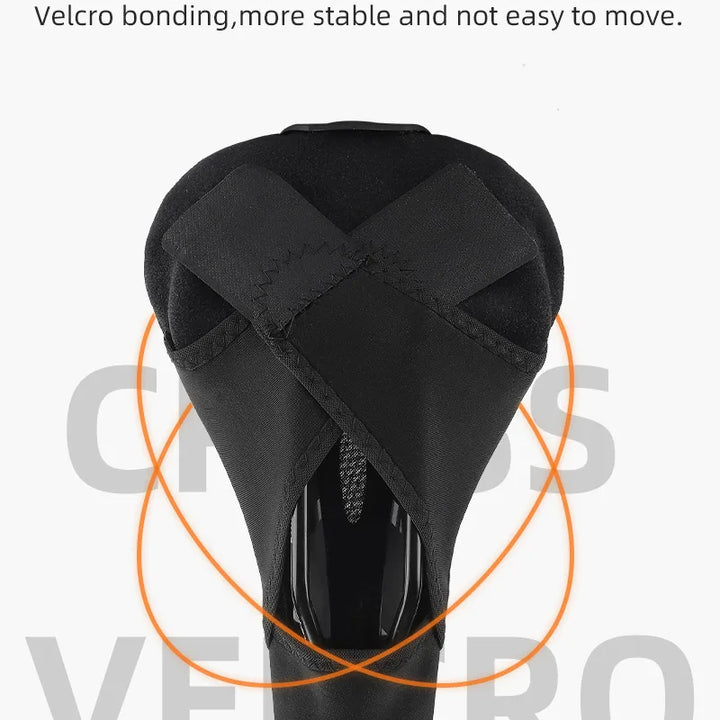 WEST BIKING Comfortable Bicycle Saddle Cover Breathable Rebound Silicone Foam Bike Seat Cover With Rain Cover Bike Accessories