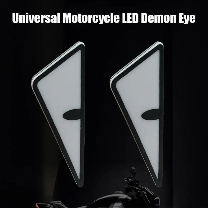 Universal Motorcycle LED Devil'Eyes Lights Demon Eyes Headlight Motorcycle Mini Projector Lens Lamp Car Decoration Lights