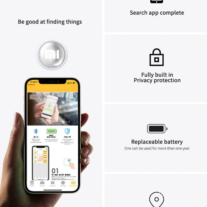 Xiaomi Smart Finder Bluetooth 4.0 Children's Pet Wallet GPS Location Tracker Anti-lost Device Mini Portable Tracking Locator