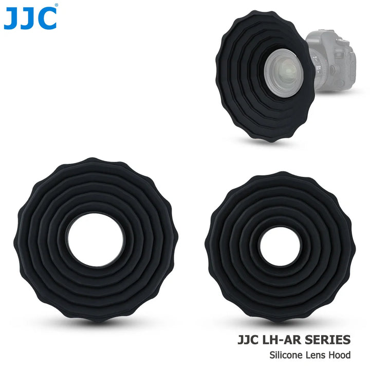 JJC Silicone Lens Hood Anti Reflective Camera Lens Hood for Diameter 53mm~72mm 73mm~88mm  Lens Foldable Reversible Lens Shade