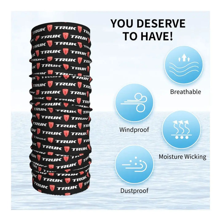 Custom Treks Bike Logo Bandana Neck Gaiter Windproof Face Scarf Cover Women Men Headwear Tube Balaclava