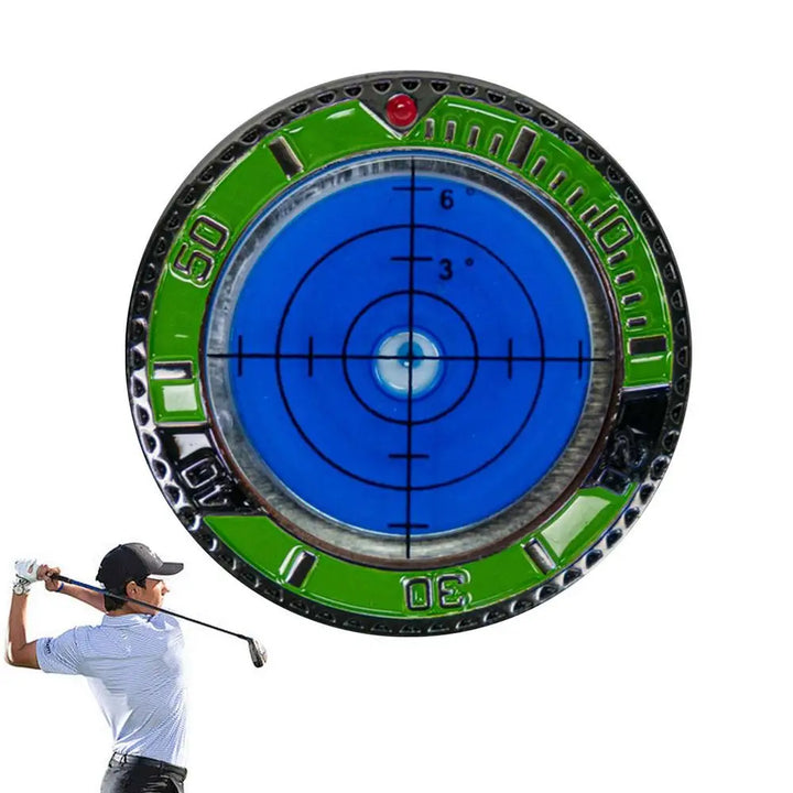 Golf Green Slope Reader Golf Hat Clip Ball Marker With High Precision Poker Chip Style Bubble Level Golf Accessories For Men