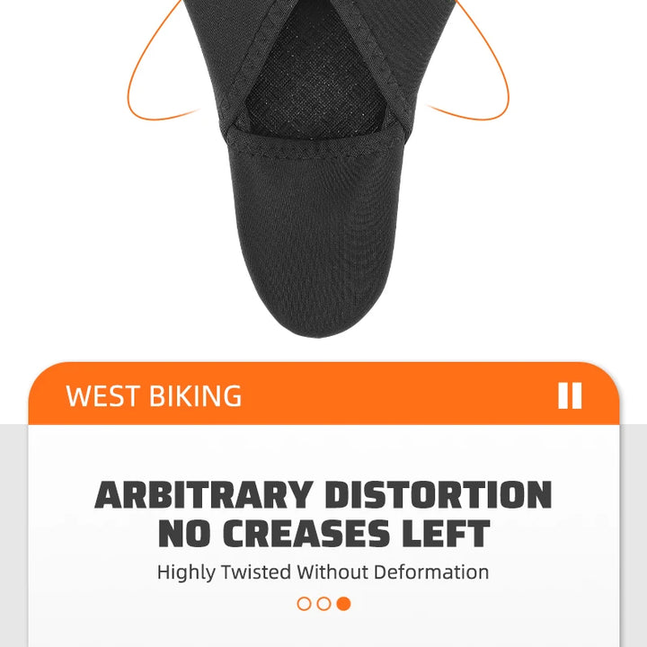 WEST BIKING Comfortable Bicycle Saddle Cover Breathable Rebound Silicone Foam Bike Seat Cover With Rain Cover Bike Accessories