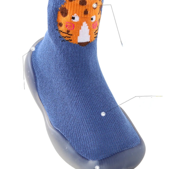 Baby Socks Shoes Infant Cute Cartoon Kids Boy Shoes Soft Rubber Sole Child Floor Sneaker BeBe Booties Toddler Girls First Walker