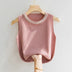 Knitted Vests Women Korean Top Solid Tank Blusas Mujer De Moda Summer New Fashion Female Sleeveless Beading Casunal Thin Tops