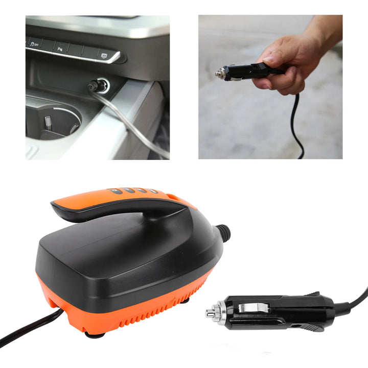Air Pump Electric Inflatable Air Pump Rechargeable Pump High Pressure Portable 12V Digital Air Pump for SUP & Paddle Board Pump