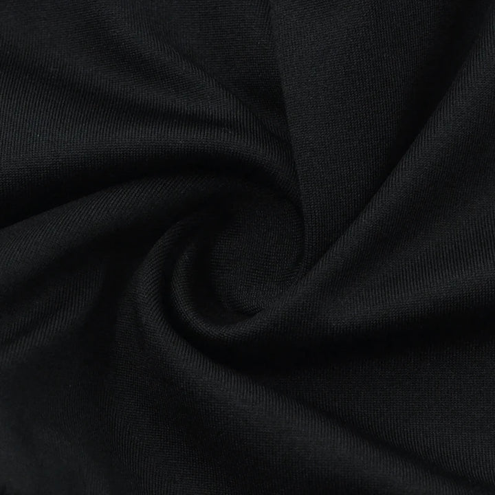 Sexy Black T-shirt Women Autumn New Streetwear Long Sleeves Slash Neck Simple Tees Casual Fashion Mesh Patchwork Basic Crop Top