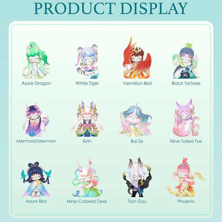 Robotime Rolife Nanci Auspicious Eastern Spirit Beast Blind Box Action Figures Doll Toys Surprise Box Lady Toys - ZNXX0