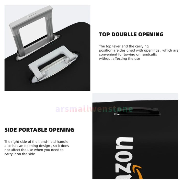 Amazon Logo Luggage Cover Suitcase Protector Thicken Elasticity Dust Covered Anti-scratch Protective Case 18-32 Inch