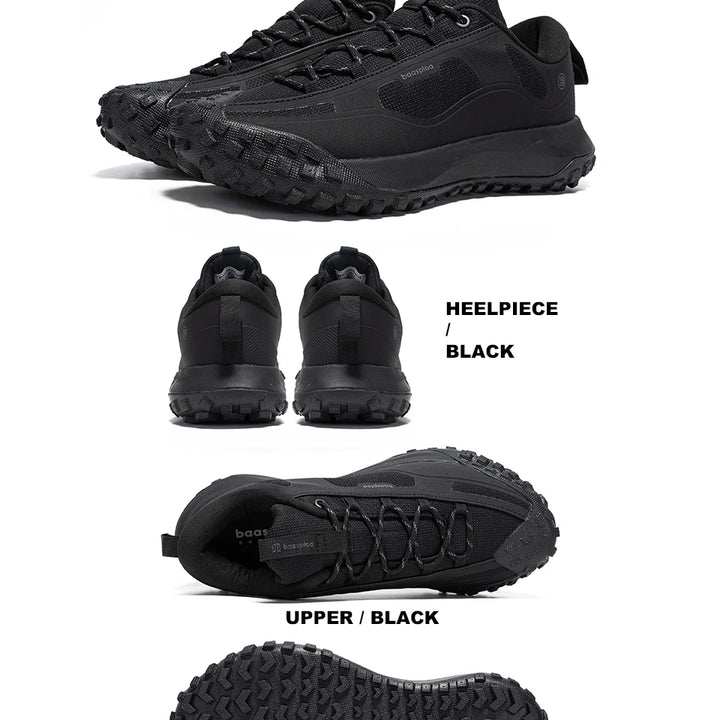 Baasploa New Men Hiking Shoes Anti Splash Water Outdoor Sneakers for Men Comfort Casual Sneakers Male Non-Slip Wear Resistant