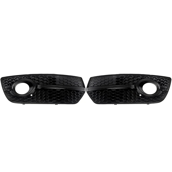 1Pair Black Honeycomb Fog Light Cover Grille for Audi Q5 8R 2009-2012 SQ5 Style