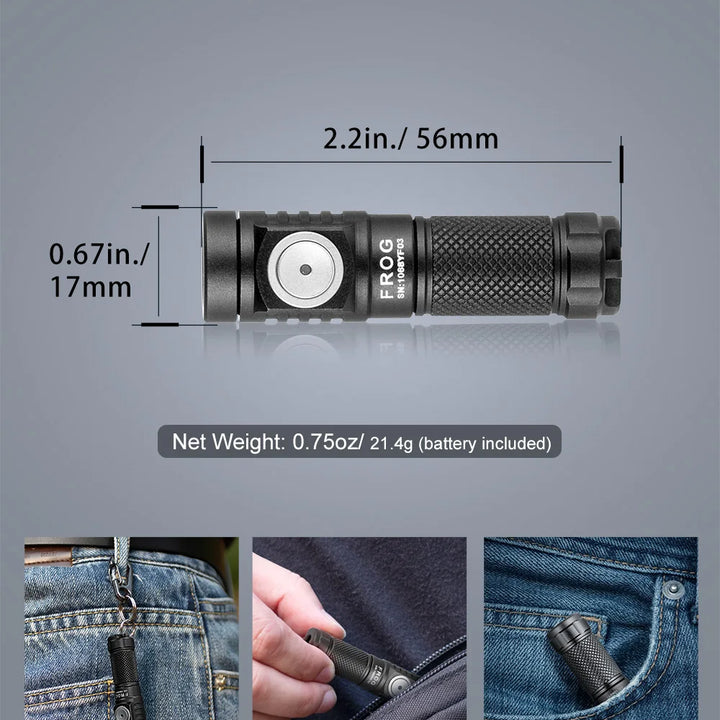 Lumintop EDC LED Outdoor Flashlight USB C Rechargeable Lamp Camping Lantern Keychain 10280 Li-ion Battery High Power Torch