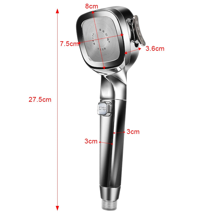 Bathroom supplies High Pressure Shower Head With Switch Water Saving Shower Nozzle 4 Modes High Pressure