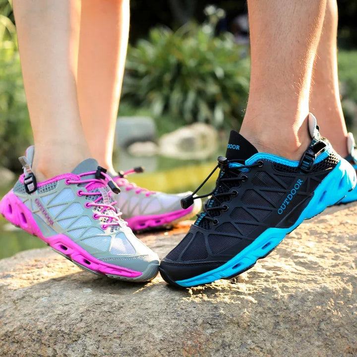Runing Shoes Men Women Trekking Outdoor Sport Shoes Non Slip Tactical Climbing Shoes Water Upstream Ladies Sneakers Quick Drying