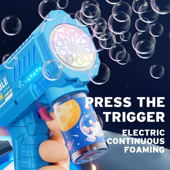Fully automatic children's bubble machine luminous toy gift bubble gun bubble stick without battery without  bubble water
