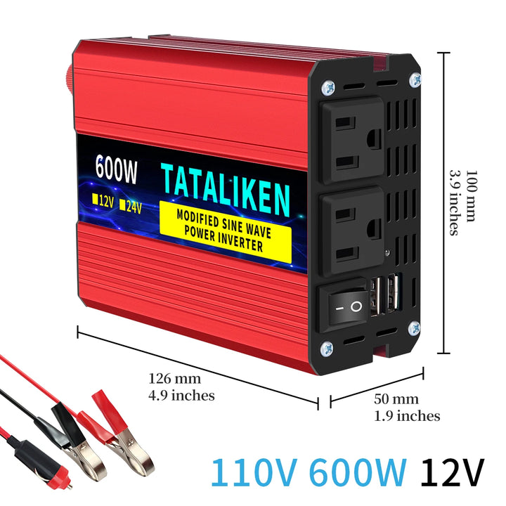 Modified Sine Wave Inverter Converter 2200W 3000W 4000W AC 12V 110V 60HZ With LED Voltage Display