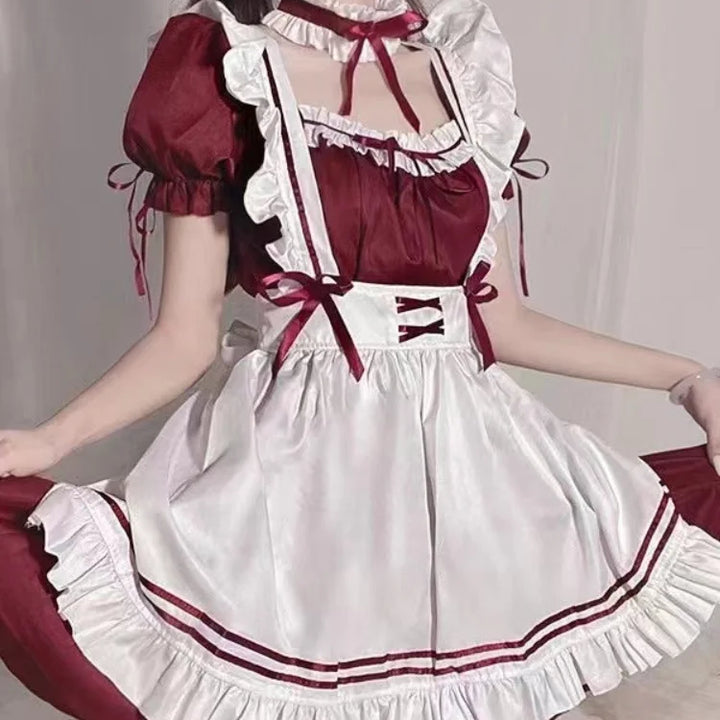 Sexy Cosplay Adult Female Maid Costumes Anime Bodysuit Servant Lolita Dress Erotic Apparel Babydoll Role Play Outfit Sex Uniform