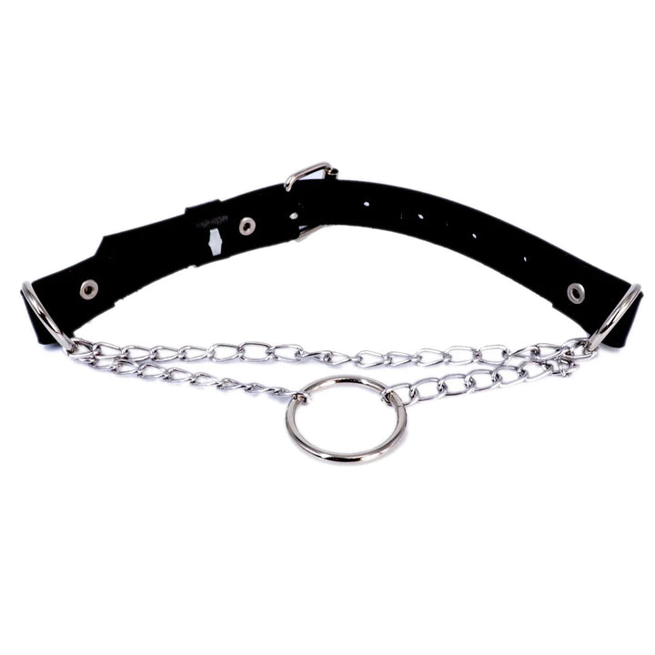 Women Sexy PU Leather Harness Lingerie Goth Harajuku Body Stockings Garter Belt Fetish Erotic Rave Sword Belts Gothic Clothes