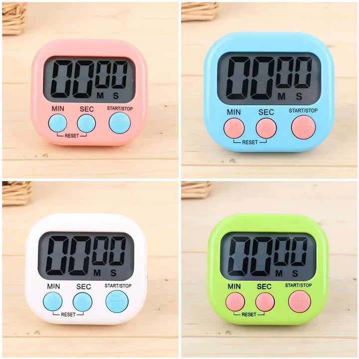 Sports Alarm Clock Egg Cooking Timer Kitchen Magnetic LCD Digital Countdown Timer Reminder Tool Cuisine Electronic Tools Gadgets