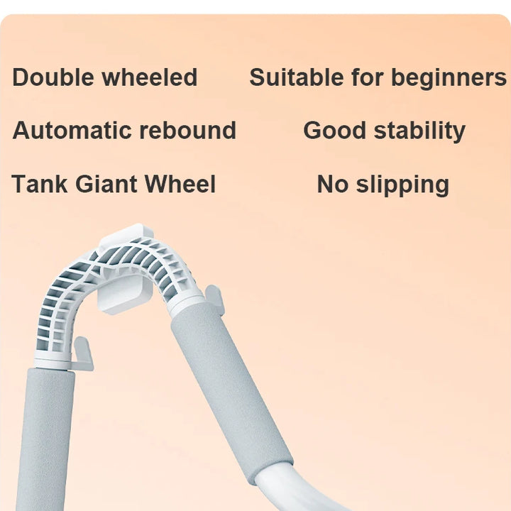 Elbow Support Abdominal Wheel  Muscle Training Home Fitness Exercise Equipment Double Wheeled Automatic Rebound