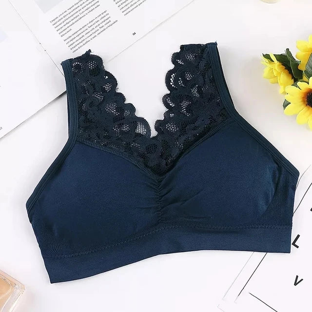 Bras For Women Plus Size Push Up Bra Sexy Lace Underwear Sleep XL XXL Bralette Seamless Vest With Pad Underwear Top BH