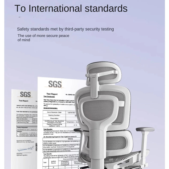 Comfortable Ergonomic Office Chair with Adjustable Height and Lumbar Support for Long Sitting Hours and Gaming