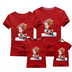 2024 Christmas Family Look Mom And Me Clothes Adult Kids T-shirt Father Mother Daughter Son Matching Family New Year's Outfits