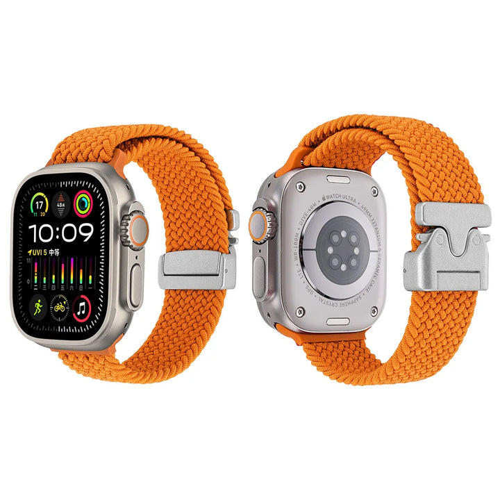 Nylon Canvas Watch Strap for Apple iWatch Series 10 42mm 46mm Ultra 1/2 49mm  S9 8 7 41mm 45mm  S4-6 40mm 44mm Parachute Buckle